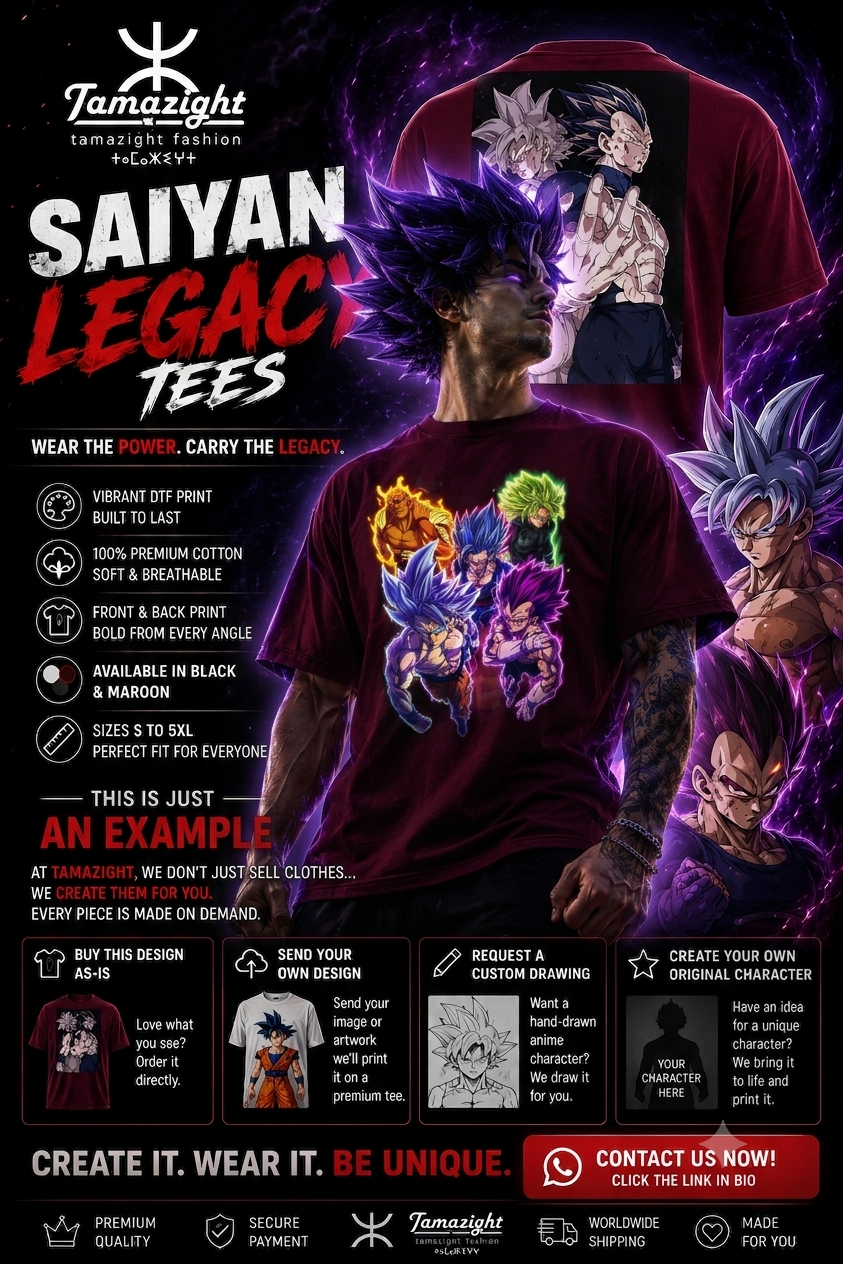 Saiyan Legacy Tee — TAMAZIGHT